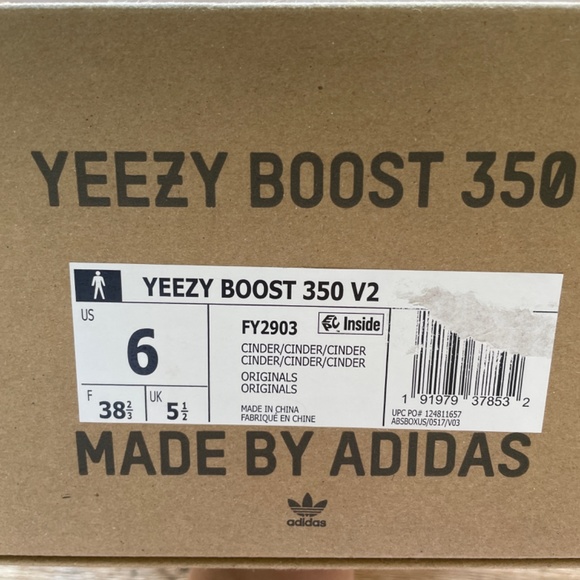 Yeezy Cinder Boost 350 V2 (Like New) - Picture 6 of 6